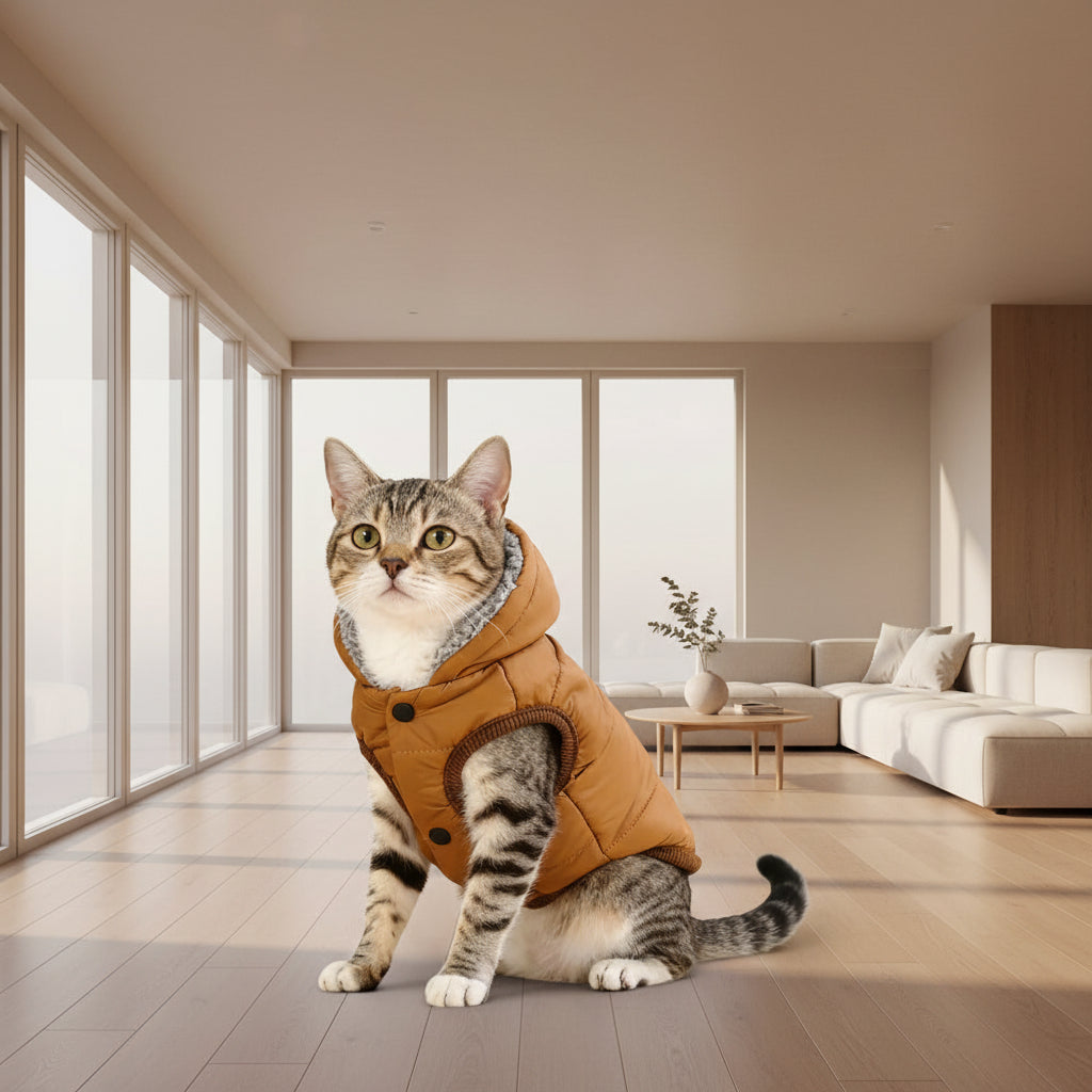 Cozy Hooded Pet Jacket